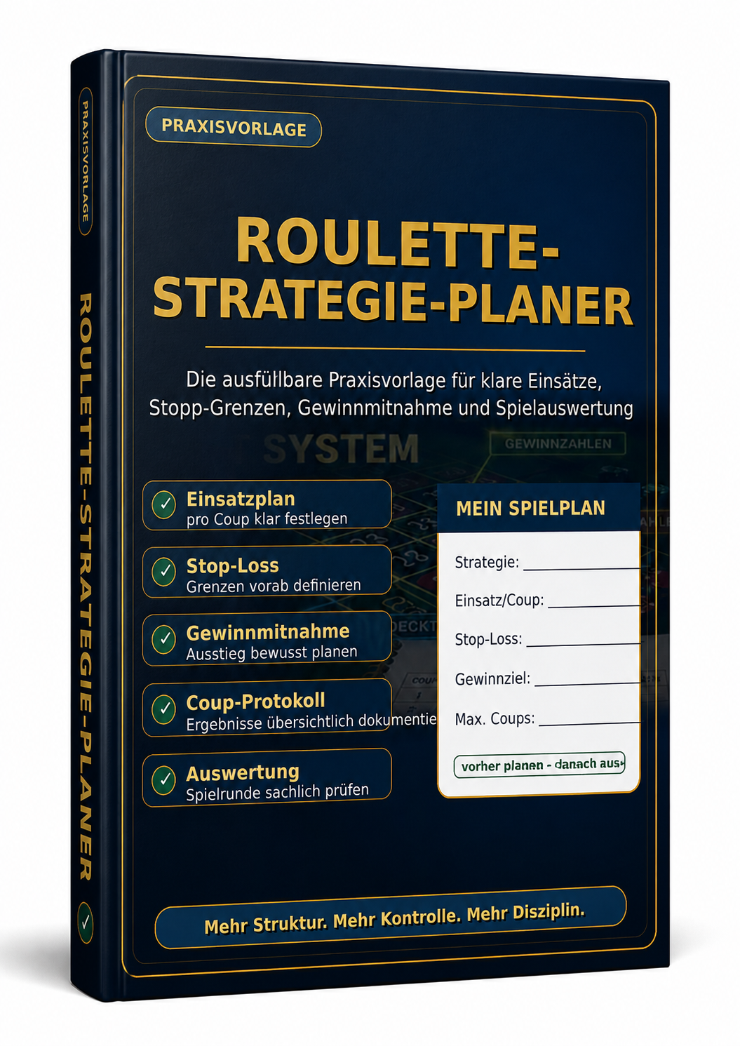 Roulette-Strategie-Planer als Order Bump für 9,95 Euro