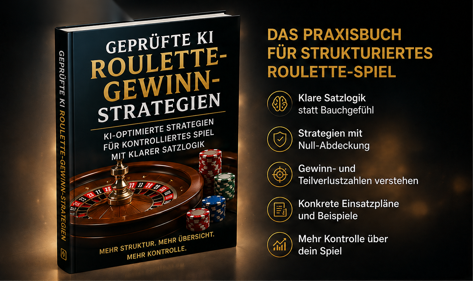 Geprüfte KI Roulette-GEWINN-Strategien E-Book Cover