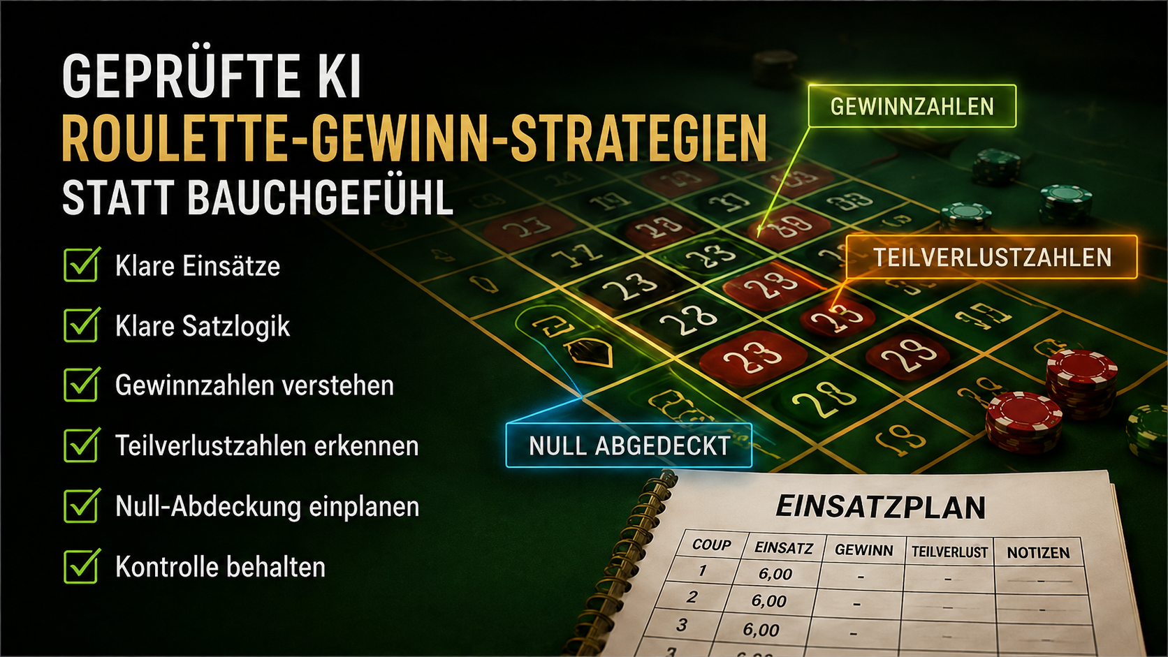 Roulette statt Bauchgefühl
