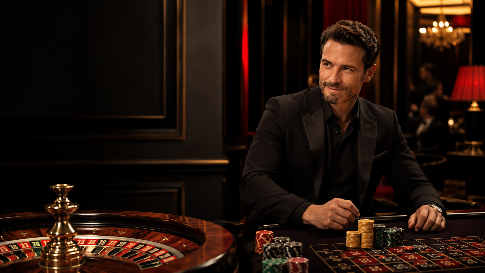 Roulette Spieler am Tisch