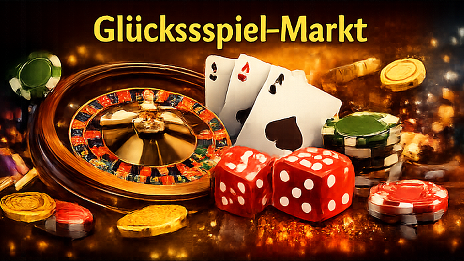 Glücksspiel-Markt mit Roulette