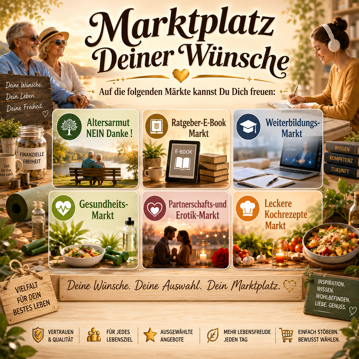 Marktplatz Deiner Wünsche - 6 Märkte für neue Möglichkeiten
